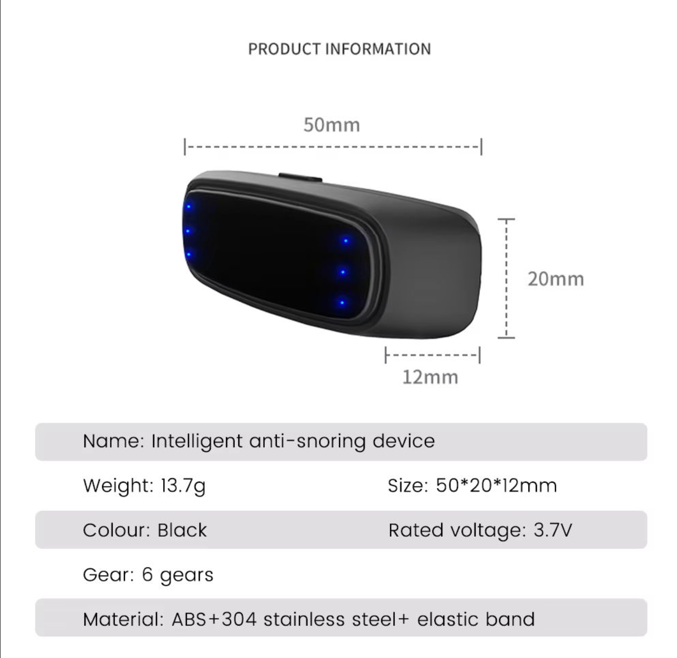 AI Smart Anti-Snoring Device — Sleep Better, Wake Up Refreshed