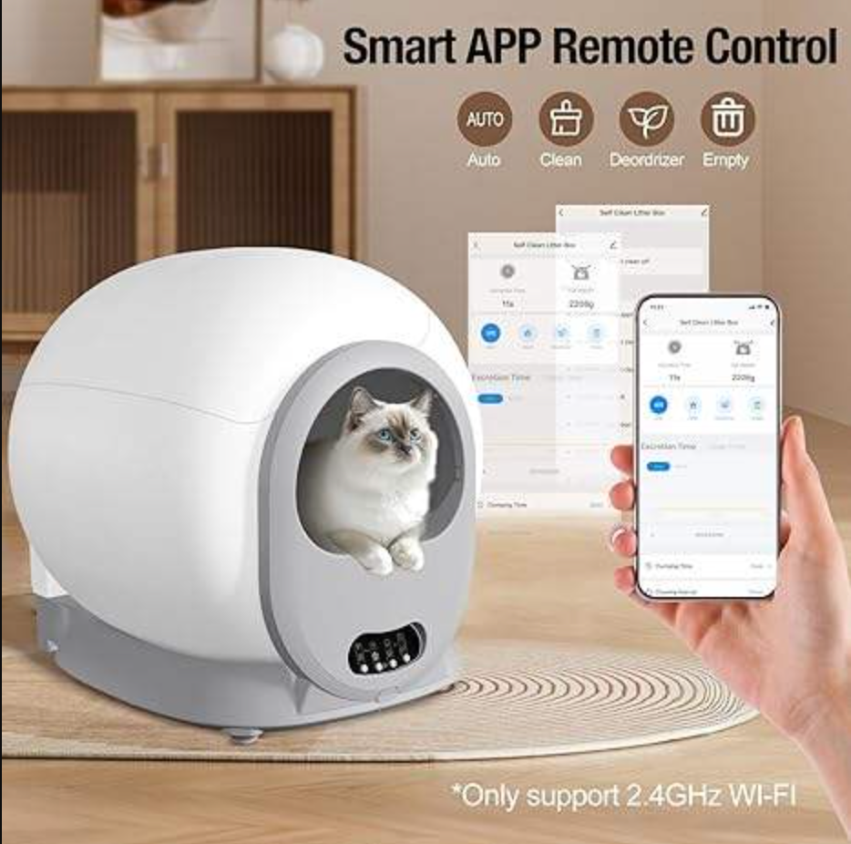 Smart Self-Cleaning Cat Litter Box — Less Scooping, More Cuddles 🐱