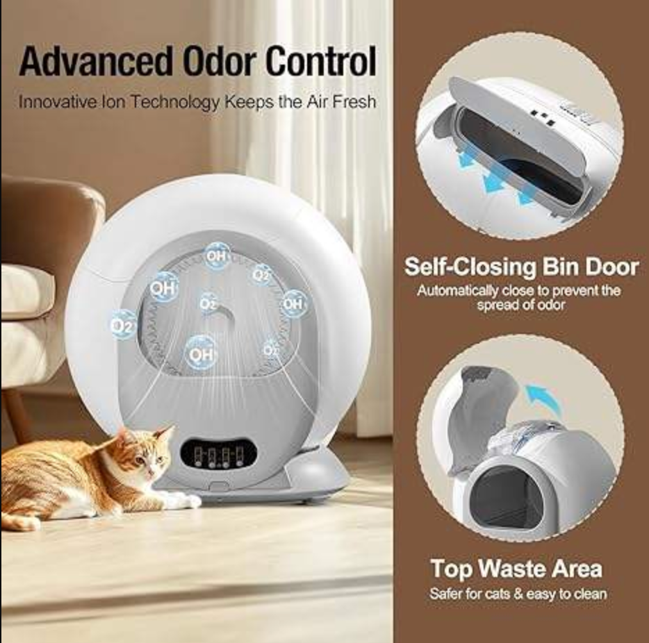 Smart Self-Cleaning Cat Litter Box — Less Scooping, More Cuddles 🐱