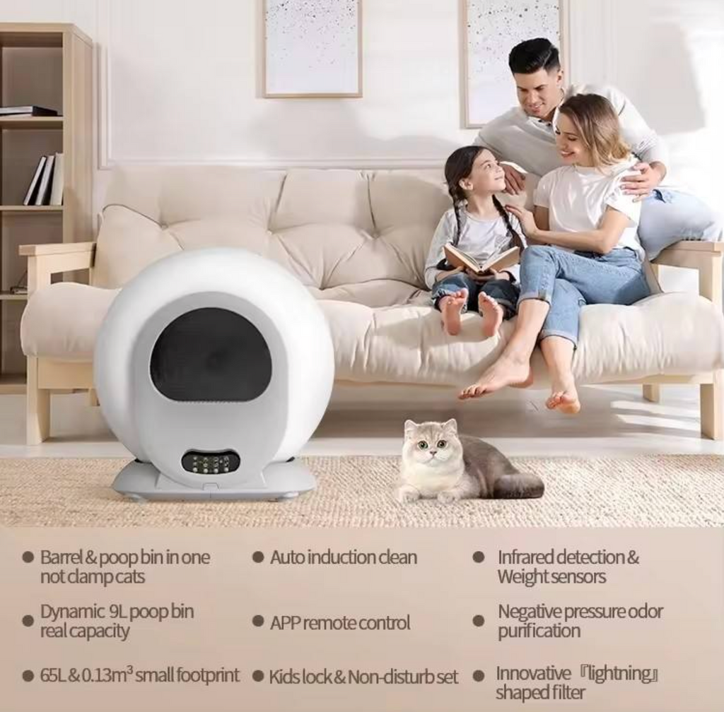 Smart Self-Cleaning Cat Litter Box — Less Scooping, More Cuddles 🐱