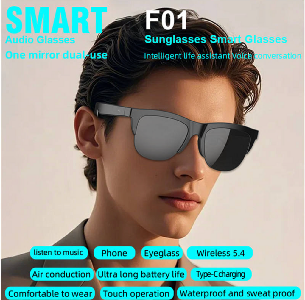 F01 AI Smart Bluetooth Glasses — Your Everyday AI, Right Before Your Eyes