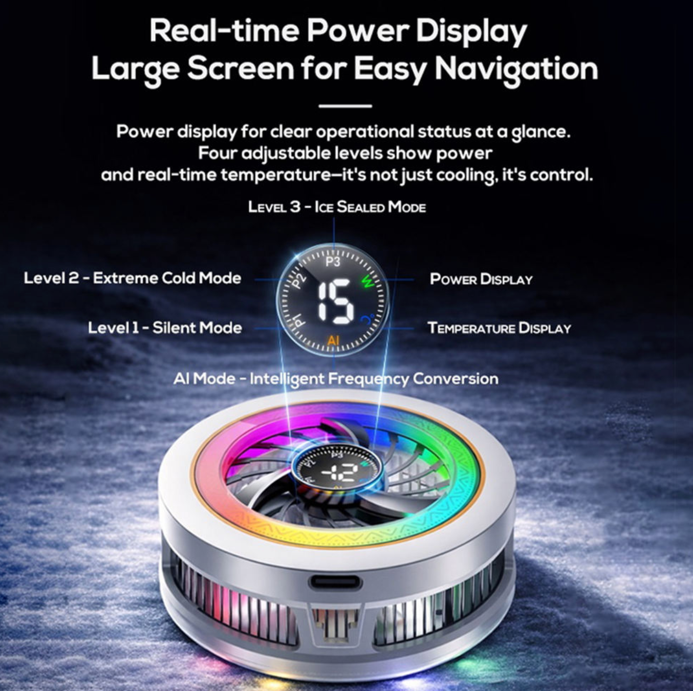 Magnetic AI Phone Cooler — Keep Your Phone Cool While You Play